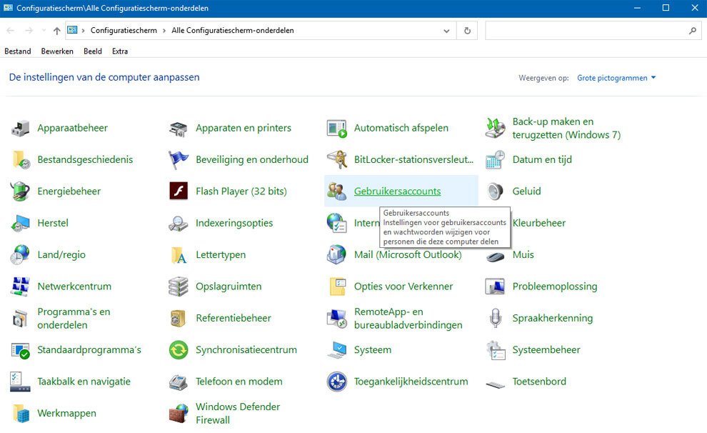 Wijzig Het Accounttype in Windows 10