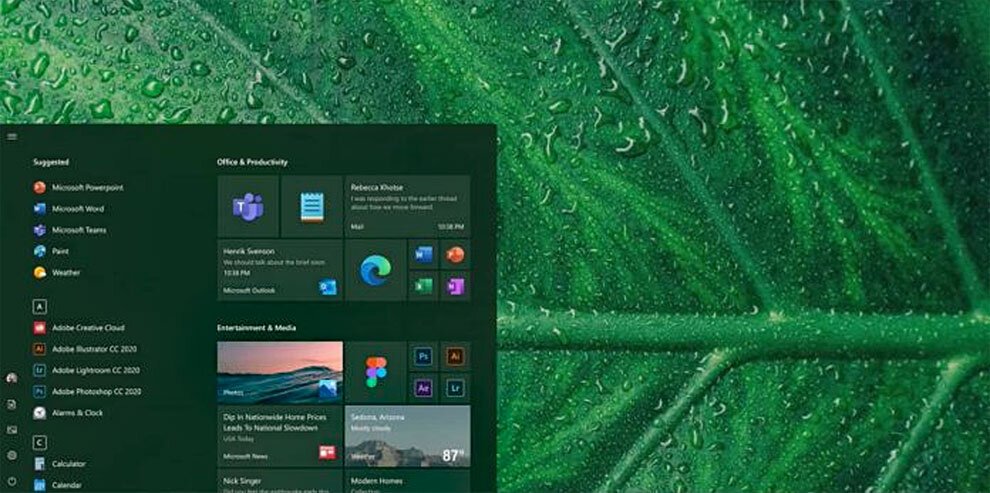 Windows 10 Met Modern Ontwerp Gelekt
