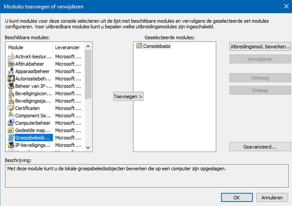 Groepsbeleid Voor Windows 10 Instellen