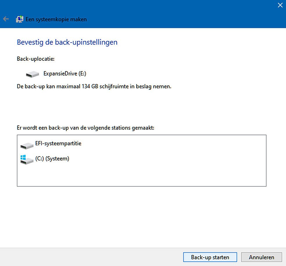 Maak Zo Een Back up Van Windows 10 of 11