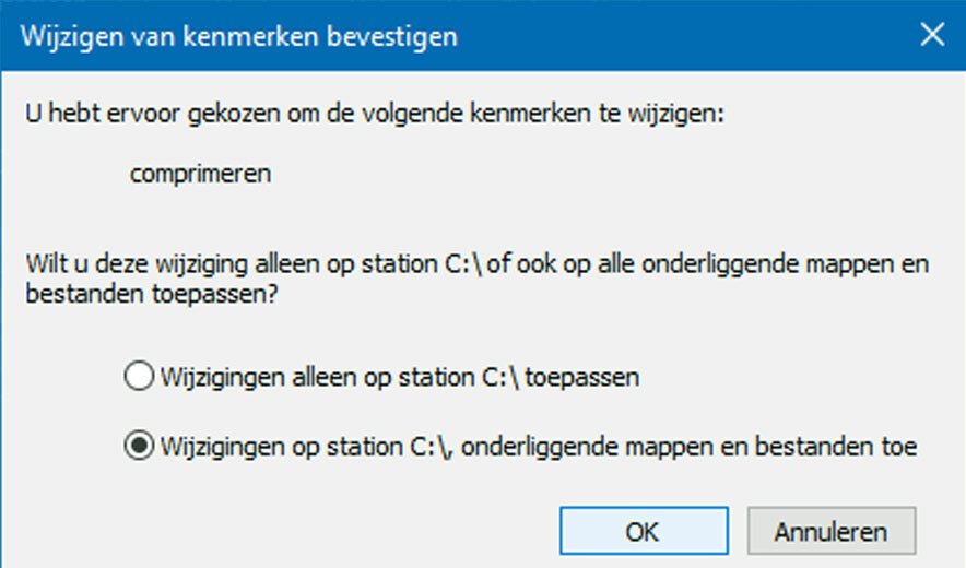 Maak Diskruimte Vrij in Windows 10