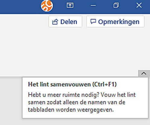 | SoftwareGeeknl Lintmenu Aanpassen in Office | Softwaregeeknl