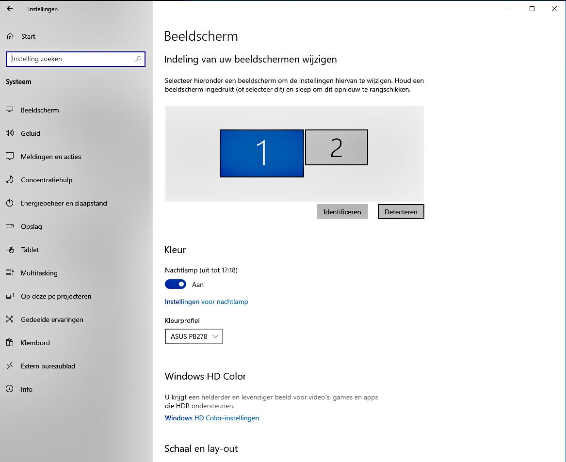 Sluit Een Tweede Monitor Aan in Windows 10