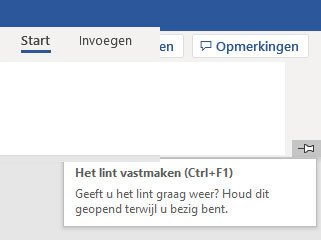 | SoftwareGeeknl Lintmenu Aanpassen in Office | Softwaregeeknl
