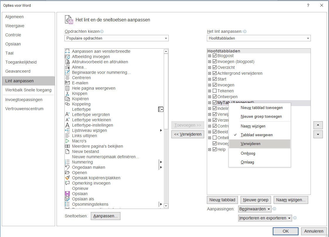 | SoftwareGeeknl Verwijder tab