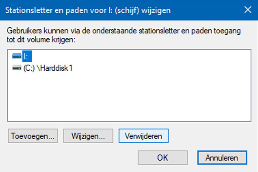 Koppel De Harddisk Als Map in Windows 10