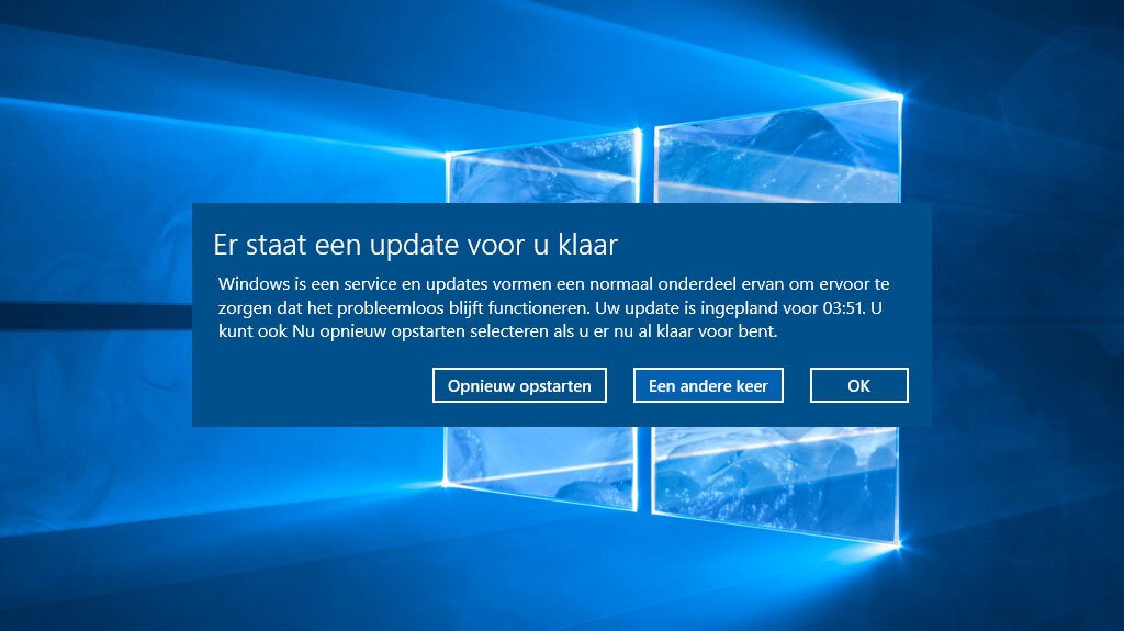 Windows 10 Reboot Bug Gerepareerd
