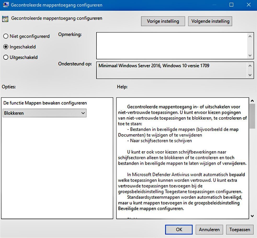 Bescherm Windows 10 Tegen Ransomware