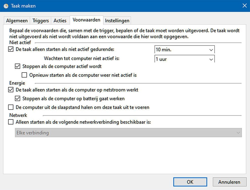 Automatische Taken Maken in Windows 10