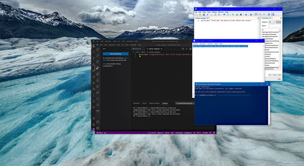 Powershell Script Beheren in Windows 10