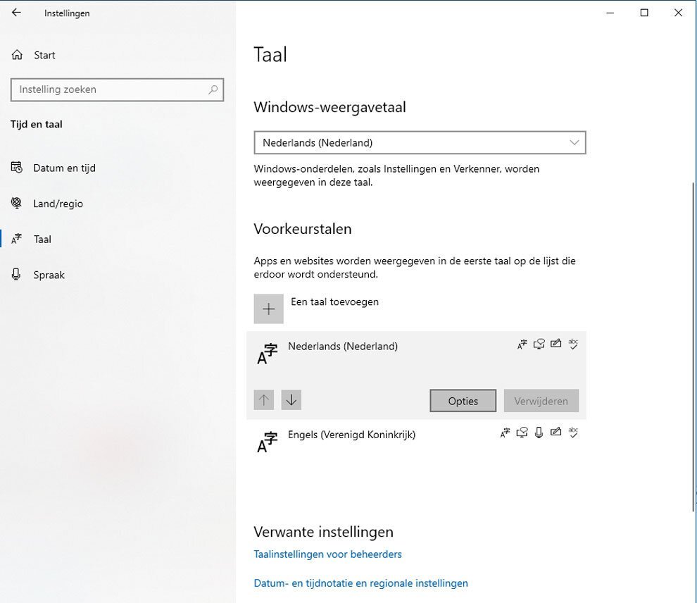 maat Startpunt verachten Toetsenbord indeling wijzigen in Windows | SoftwareGeek.nl