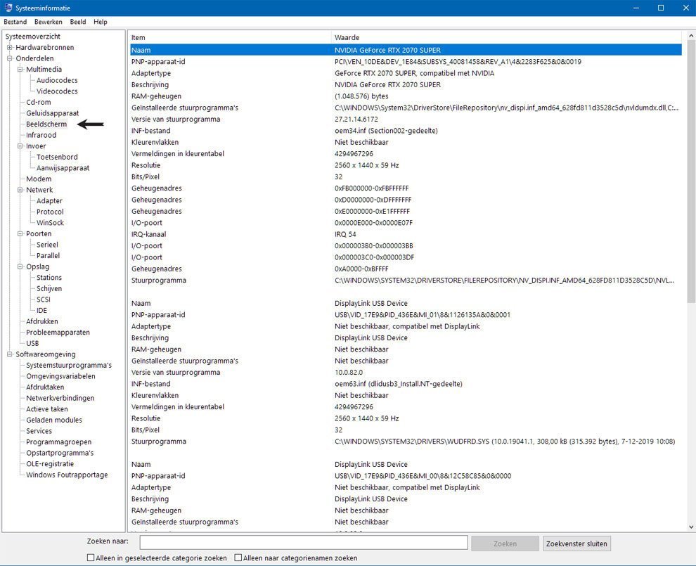 Controleer Pc Specificaties in Windows 10