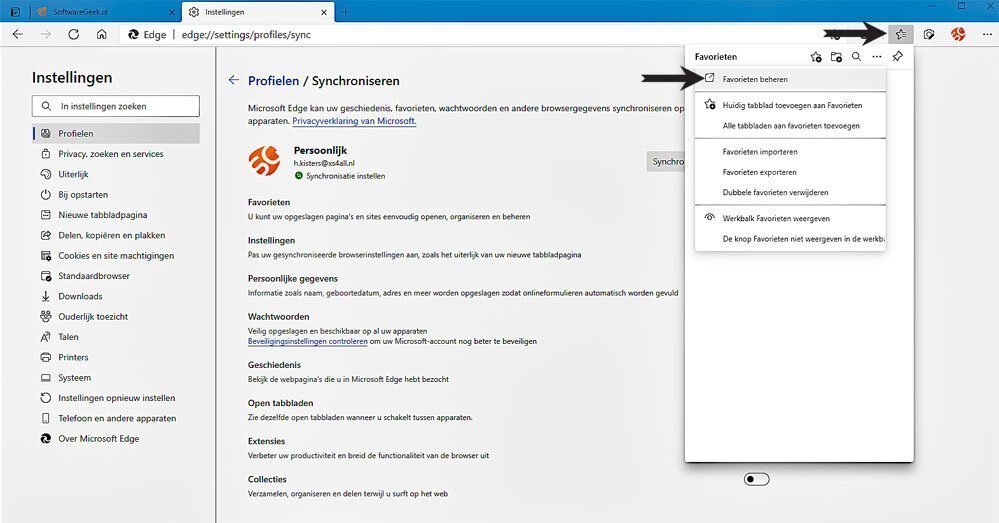 | SoftwareGeeknl Zo Beheert U Favorieten in Microsoft Edge | Softwaregeeknl