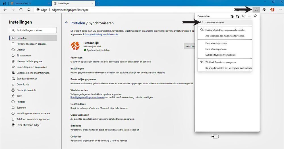 Zo Beheert U Favorieten in Microsoft Edge