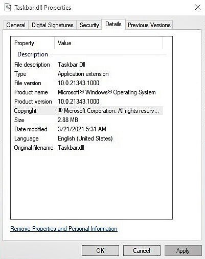 Taakbalk in Windows 10 Los Van Explorer