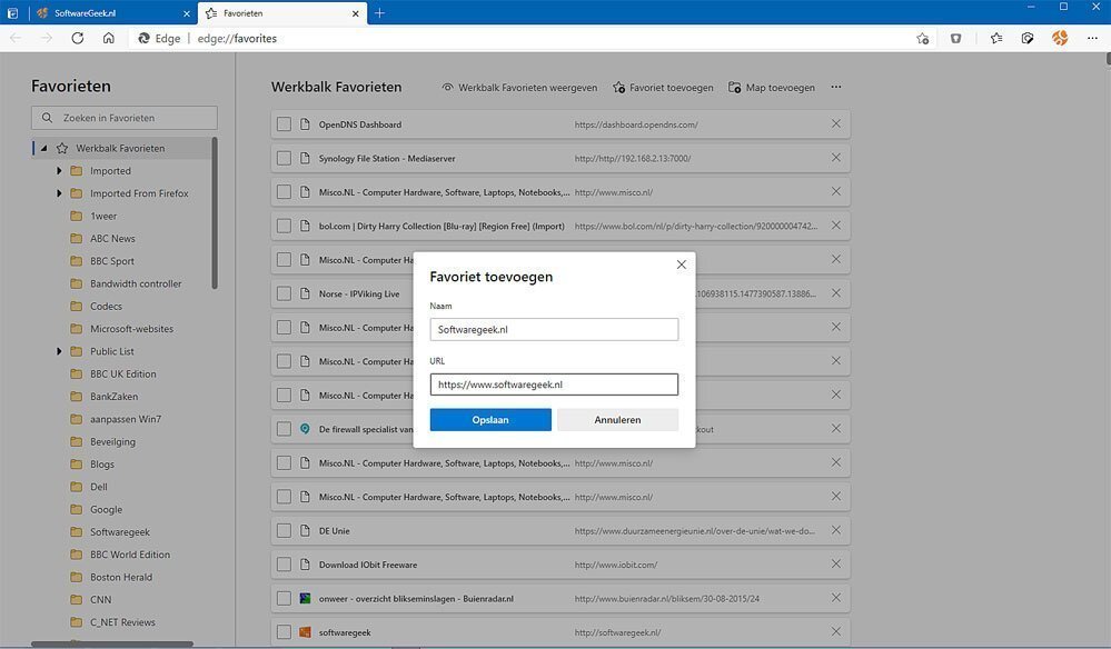 | SoftwareGeeknl Zo Beheert U Favorieten in Microsoft Edge | Softwaregeeknl