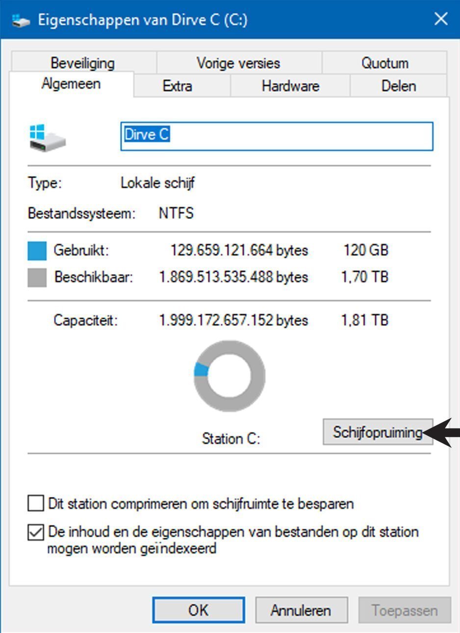Lente tijd voor onderhoud in Windows 10