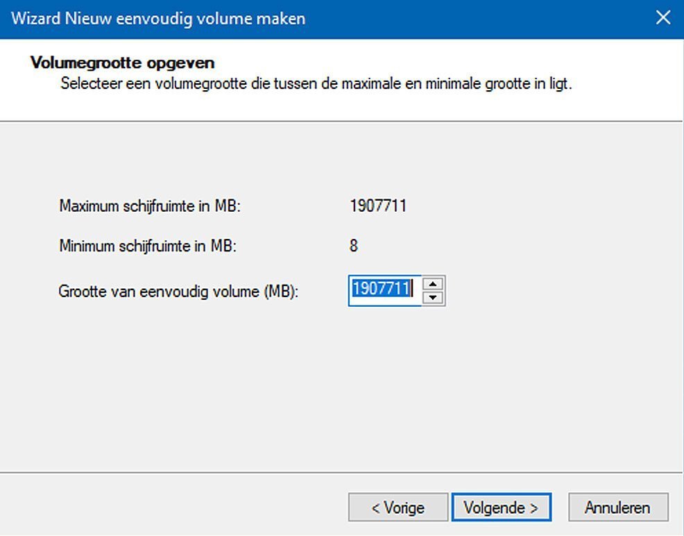 Formatteer Nieuwe Harddisk in Windows 10