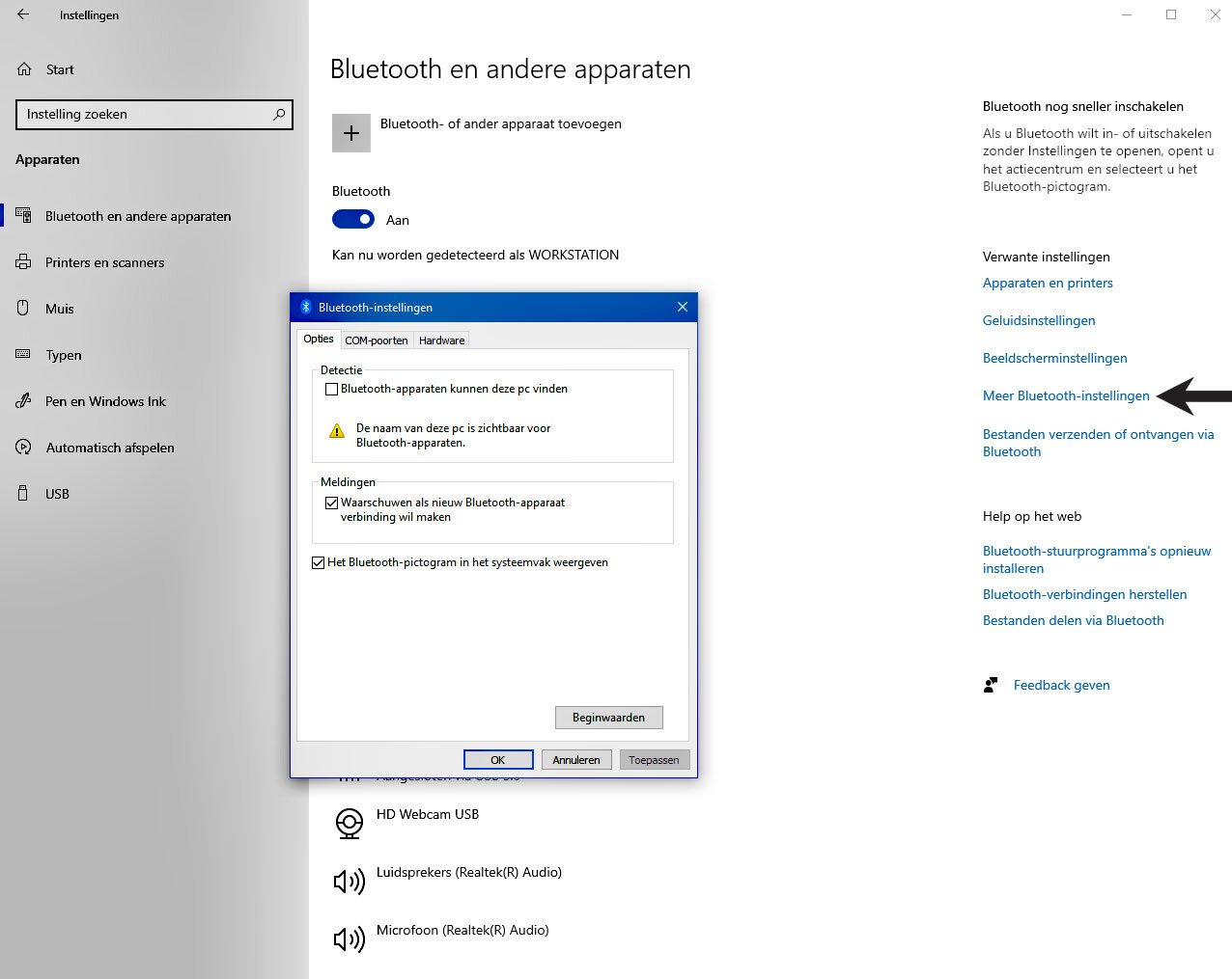 Zo Werkt U Met Bluetooth in Windows 10