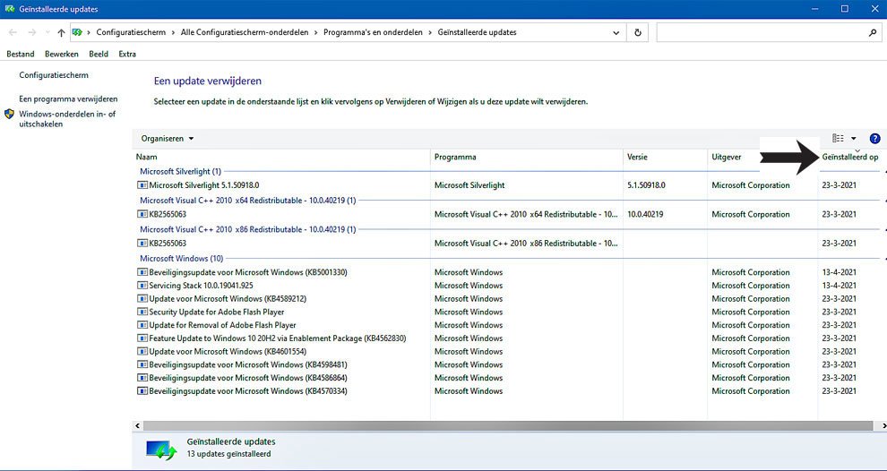 Windows 10 Updates Handmatig Verwijderen