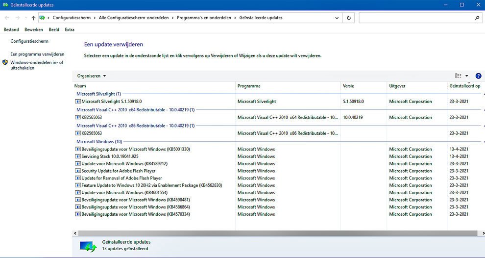 Windows 10 Updates Handmatig Verwijderen