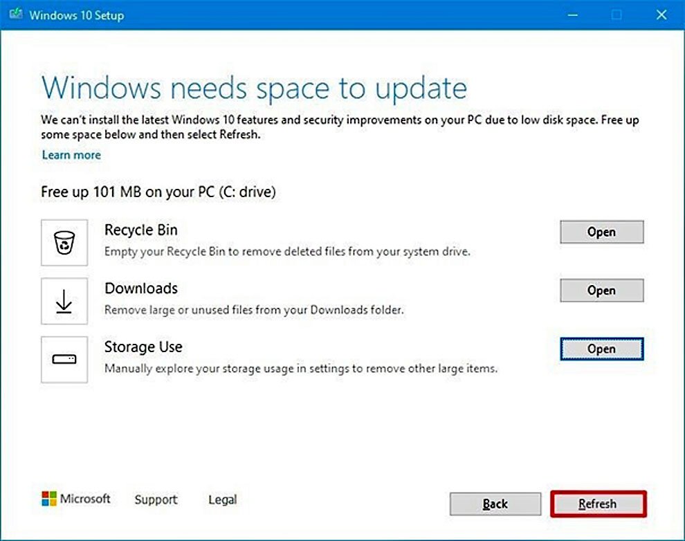 Installeer Windows 10 Met Beperkte Ruimte