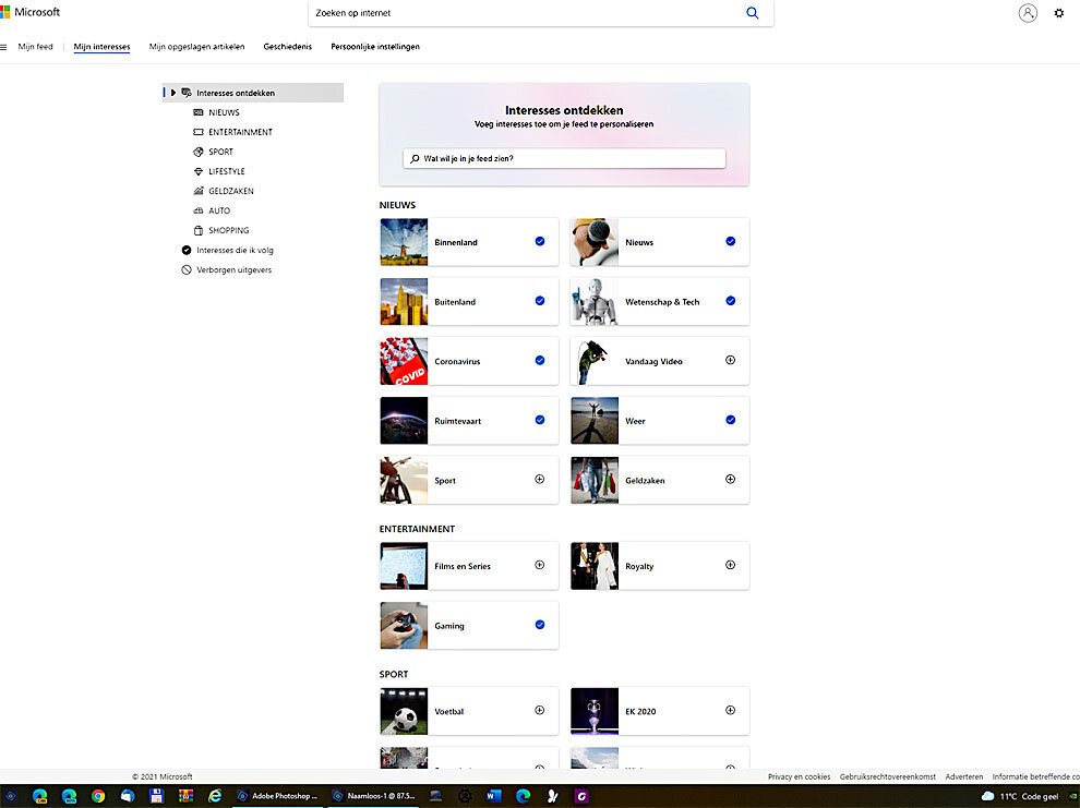 | SoftwareGeeknl Vrijgave Taakbalk Feedfunctie Windows 10