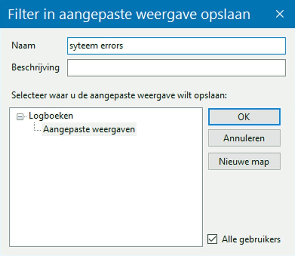 Gebruik Logboeken in Windows 10