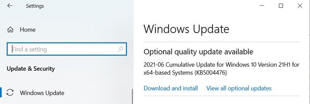 Windows 10 update KB5004476 voor Xbox | SoftwareGeeknl