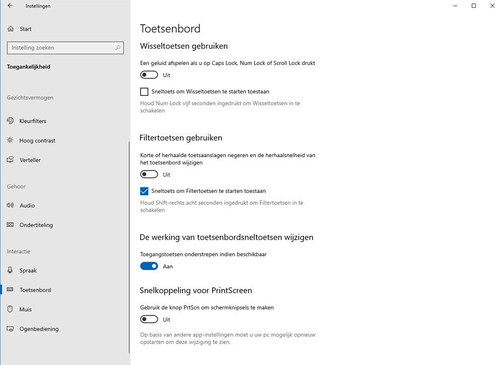 Onderstreep toegangstoetsen in Windows 10 | SoftwareGeeknl