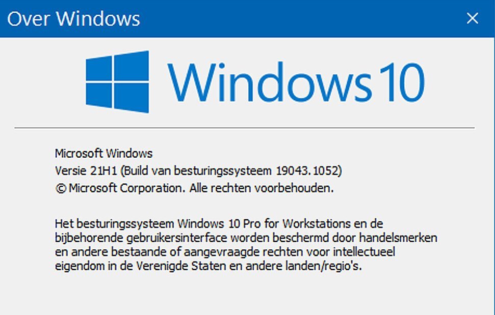 Windows 10 versie 21H1 8 juni 2021 update | SoftwareGeeknl
