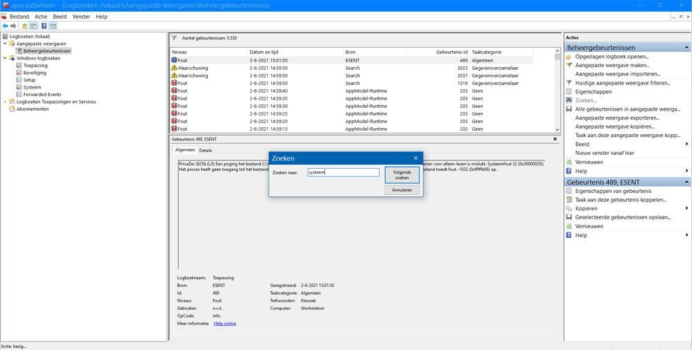 | SoftwareGeeknl Gebruik Logboeken in Windows 10