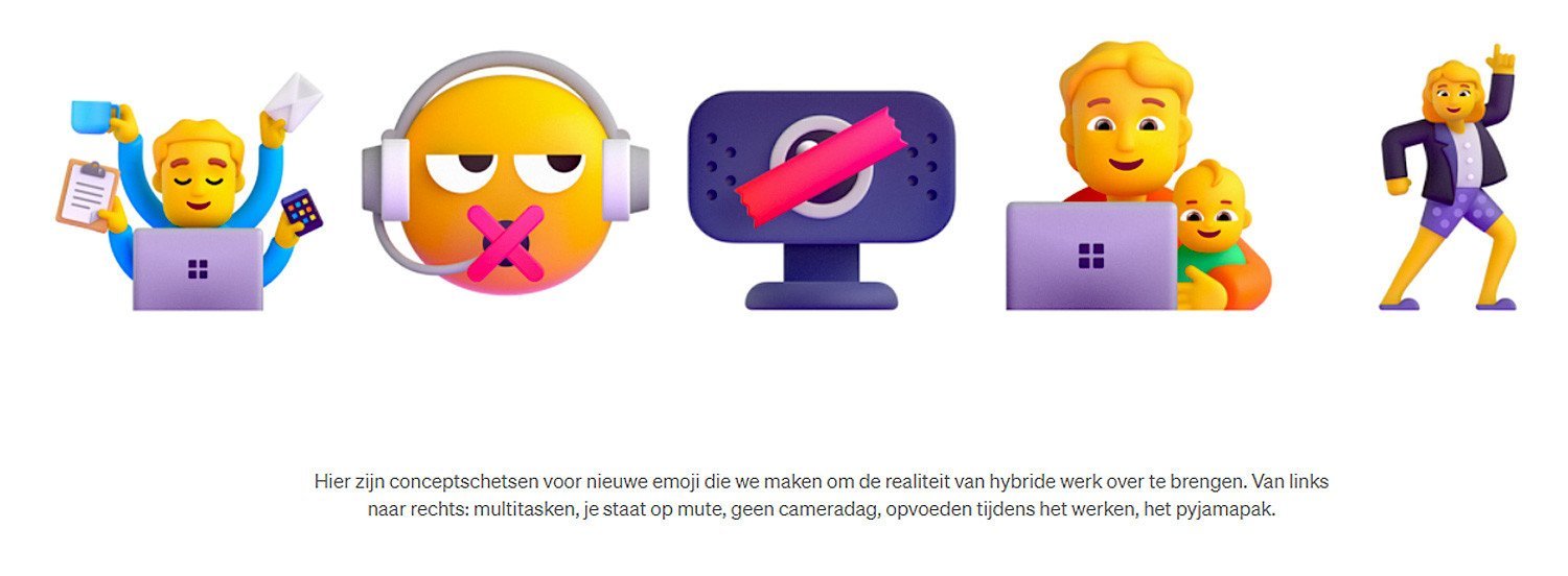 Microsoft brengt nieuwe 3D emoji uit | SoftwareGeeknl