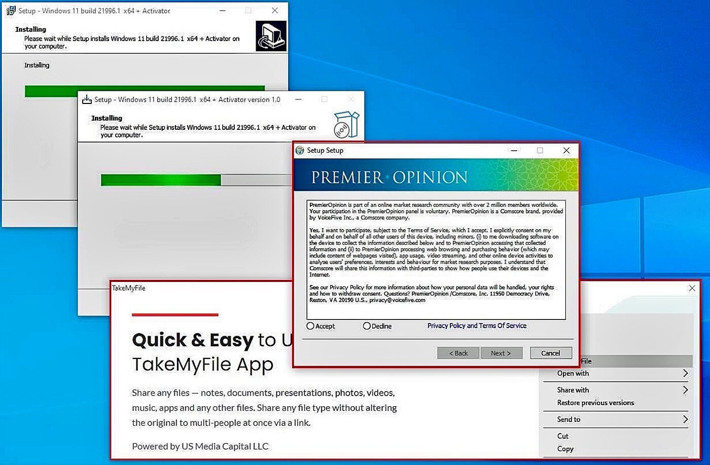 Oplichters verspreiden Nep Windows 11
