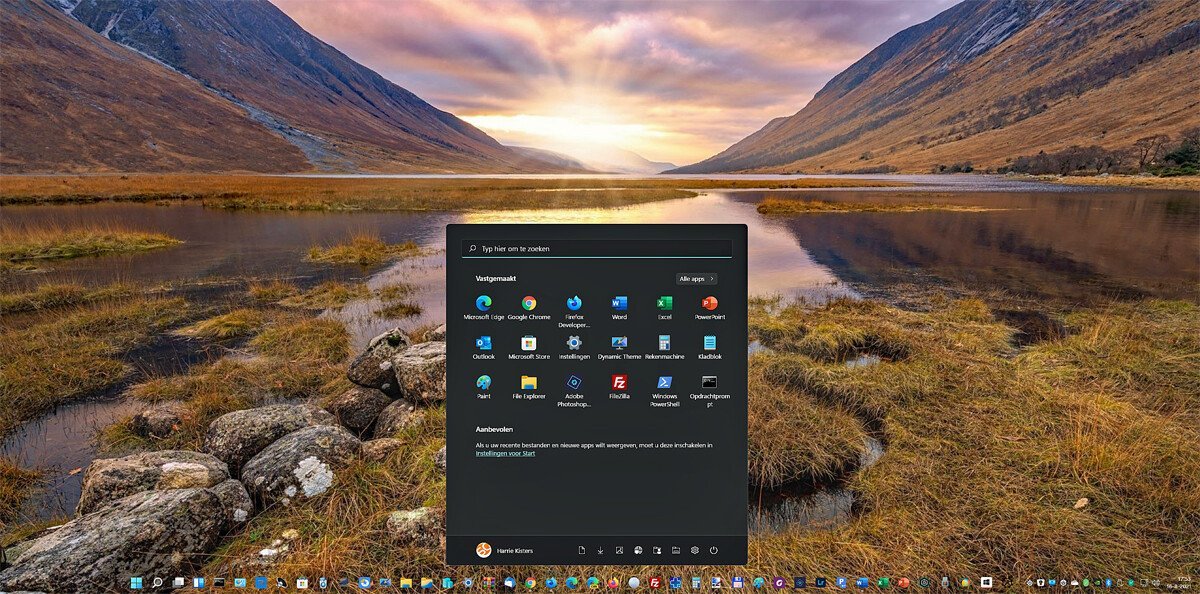 Startmenu En De Taakbalk Van Windows 11