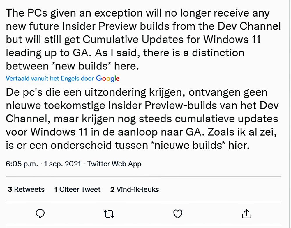 Oude Windows 11 pcs krijgen updates | SoftwareGeeknl