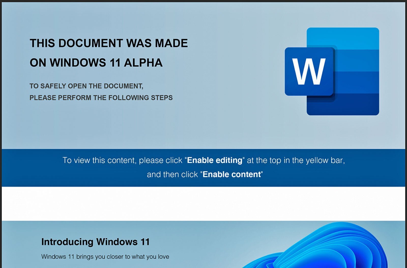 Nieuwe Malware Campagne windows 11 Alpha