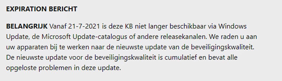 Updates Voor Windows 10 11 Verlopen