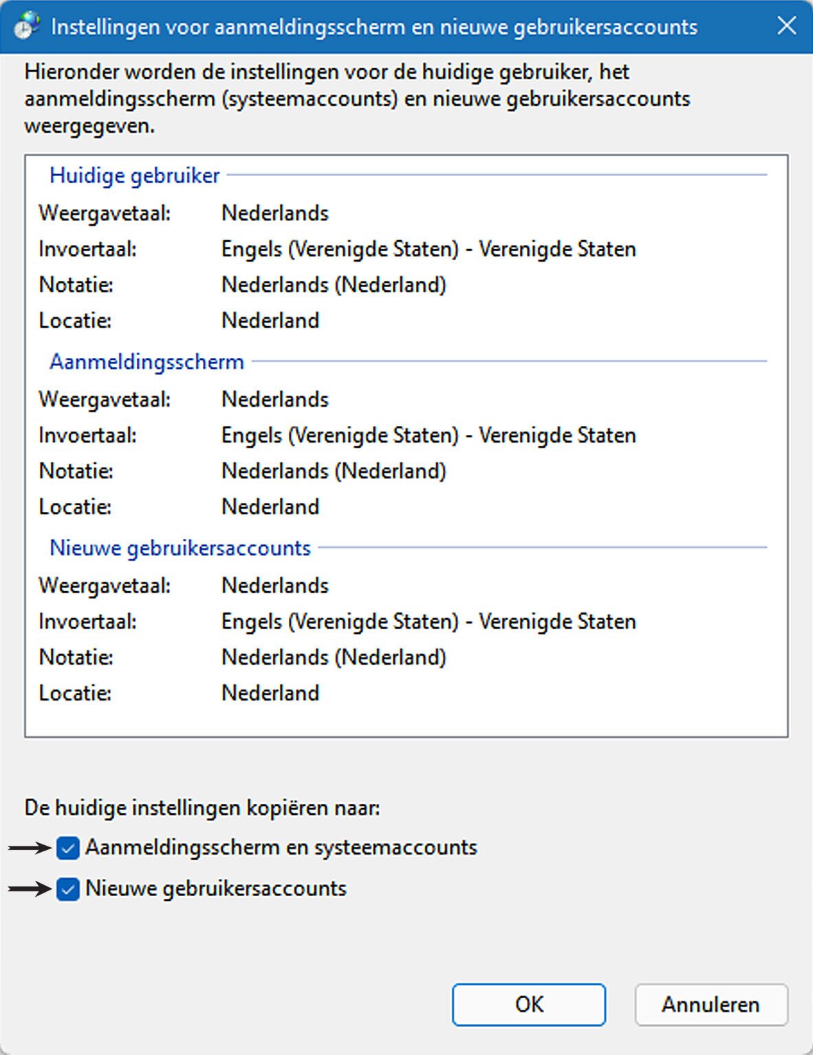 Wijzig Zo De Systeem Taal in Windows 11