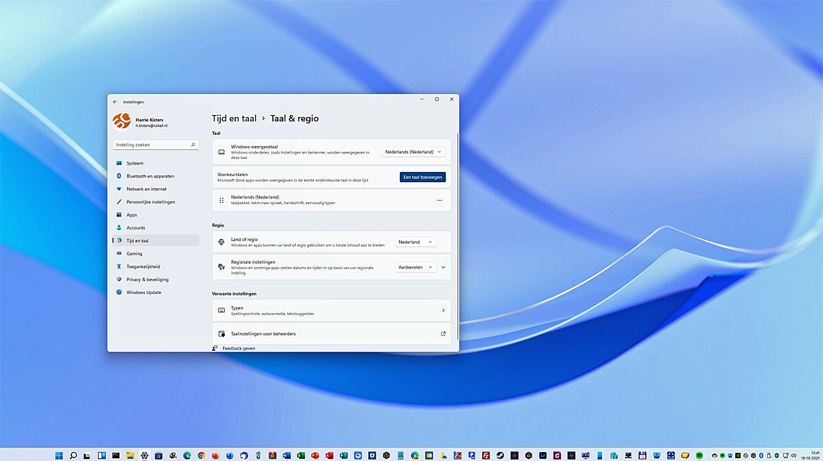 Wijzig Zo De Systeem Taal in Windows 11