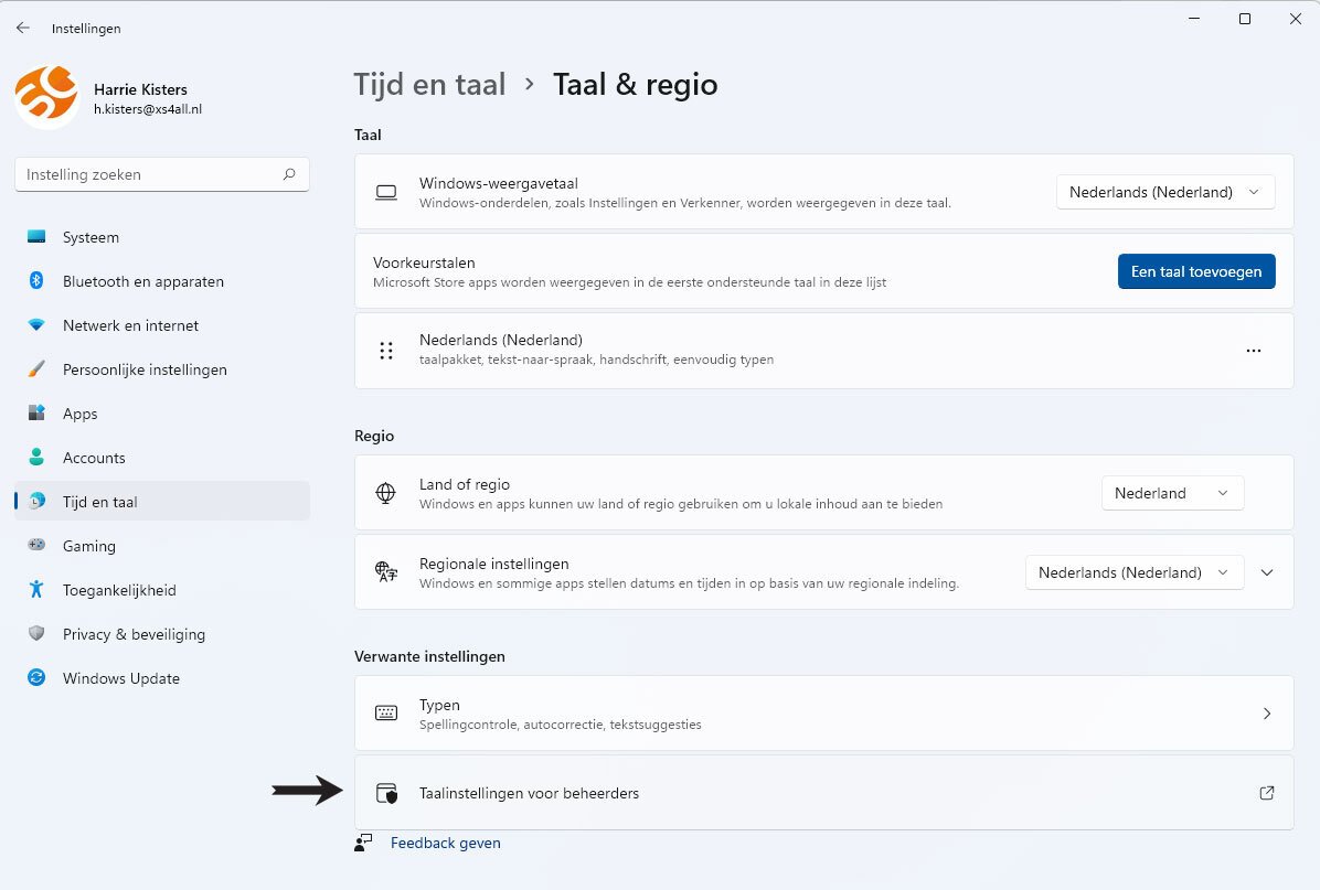 Wijzig Zo De Systeem Taal in Windows 11