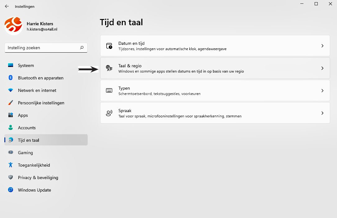 Wijzig Zo De Systeem Taal in Windows 11