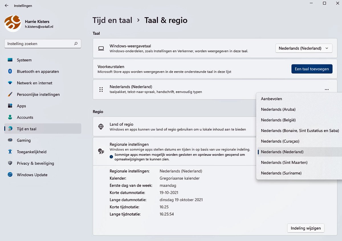 Wijzig Zo De Systeem Taal in Windows 11