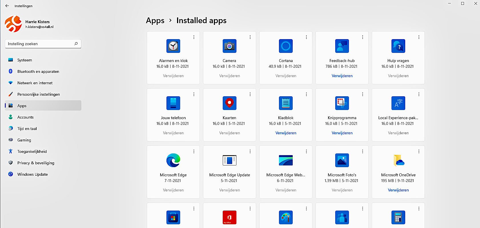 Apps Onderdelen Verbeterd in Windows 11