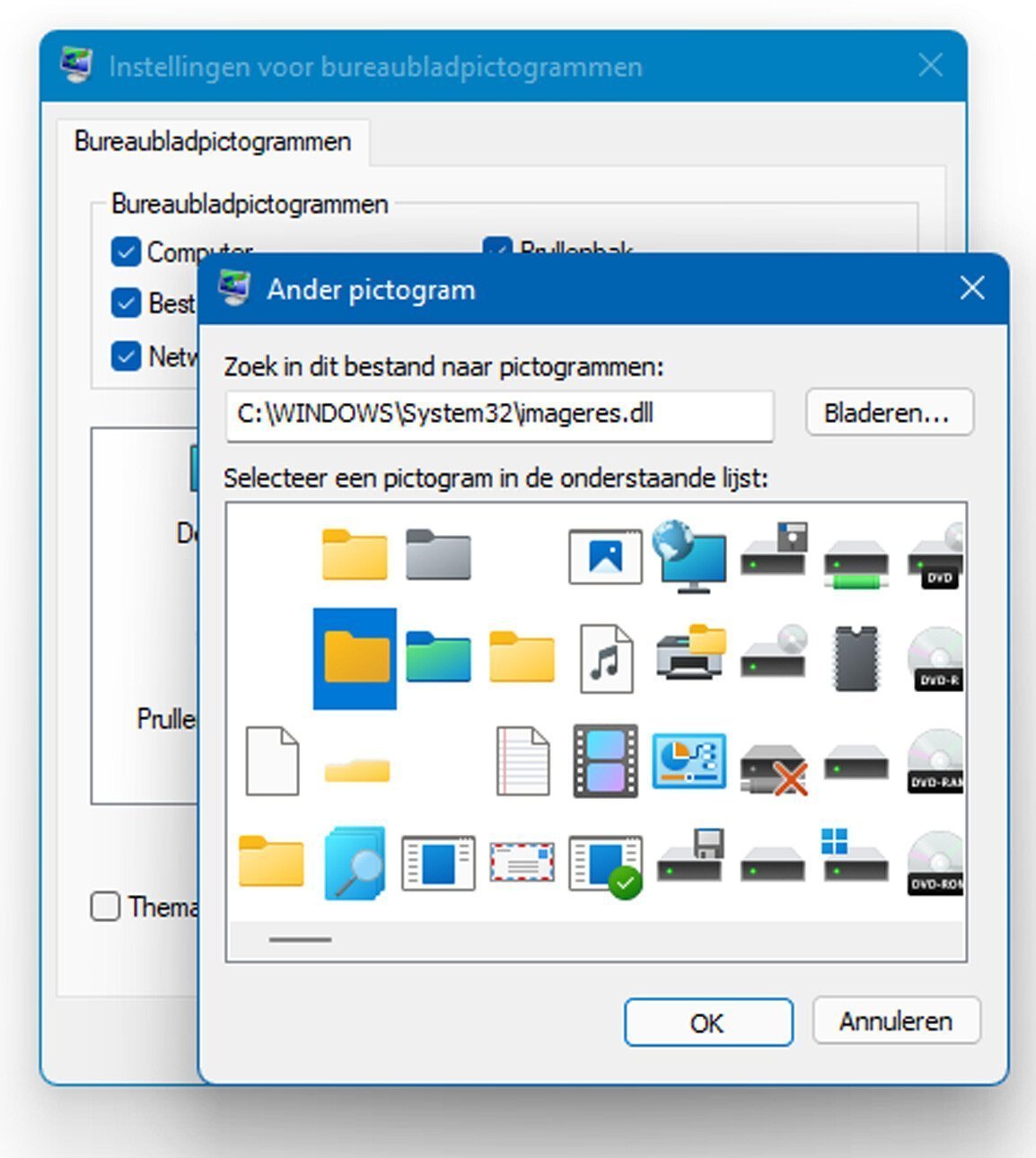 Zet Oude Pictogrammen Terug in Windows 11