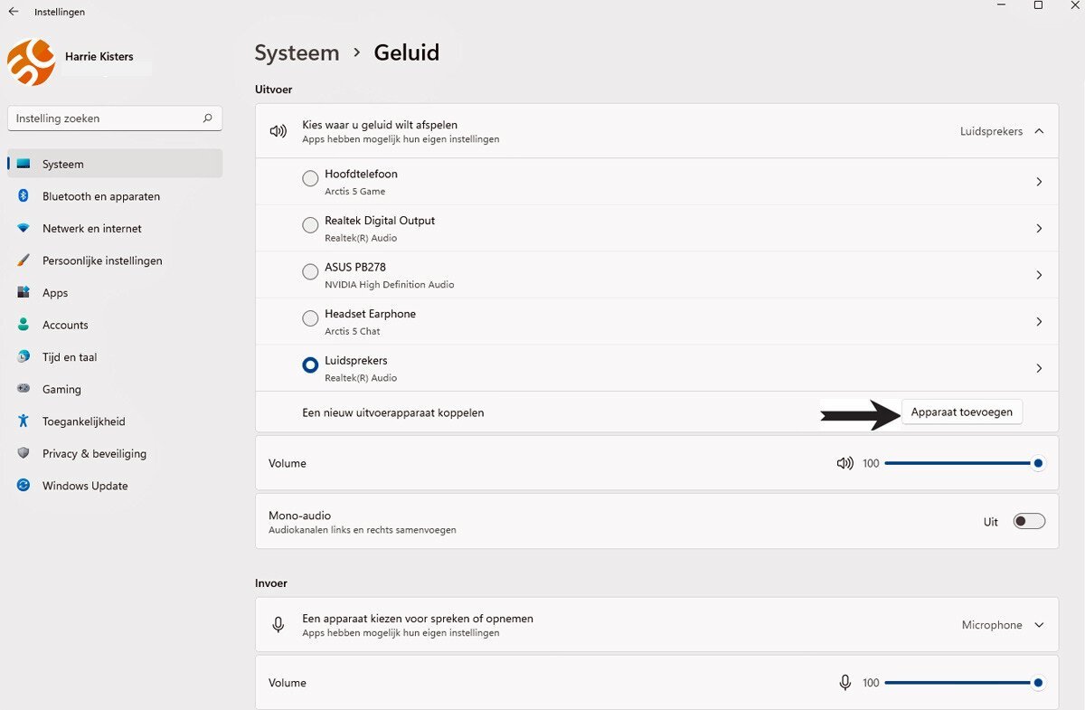 Beheer Geluidsinstellingen in Windows 11