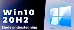 Ondersteuning Windows 10 20H2 stopt in mei