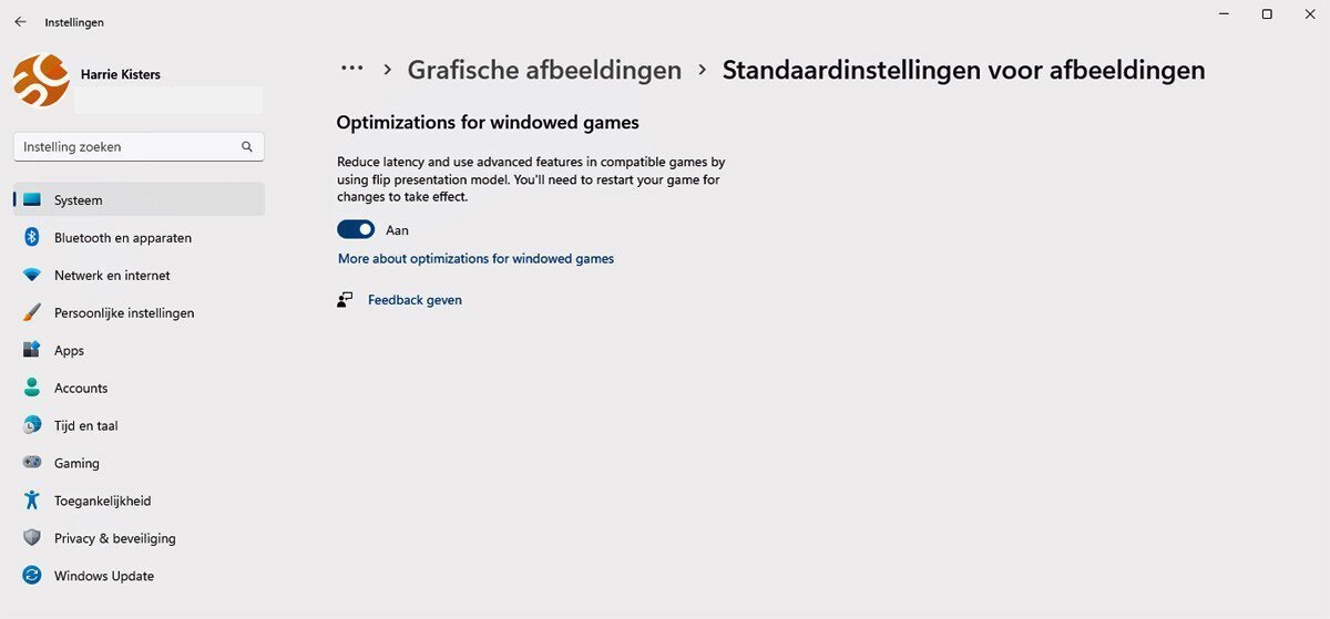 Windows 11 Multitasken Gamen in Venster