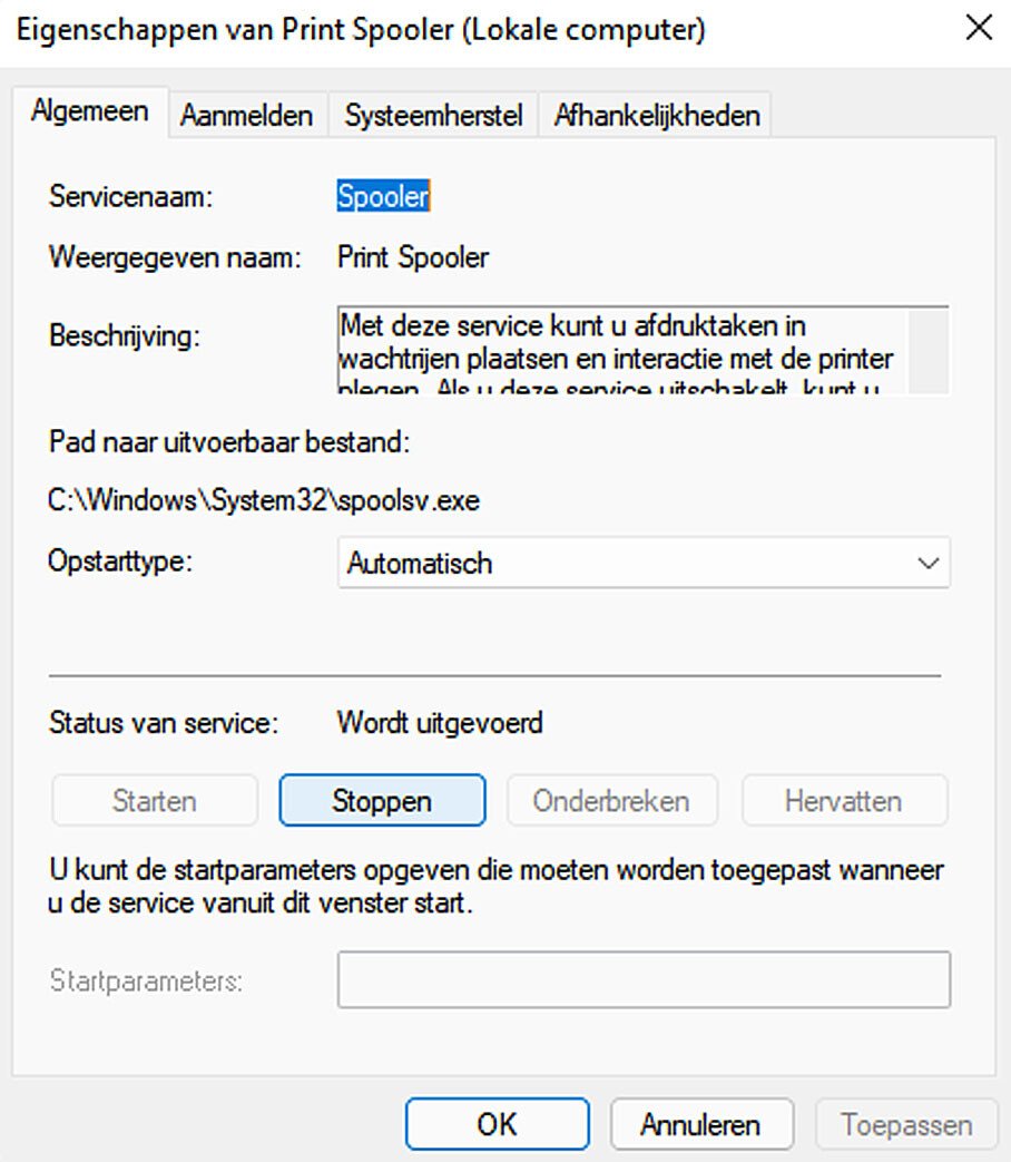 Systeemservices beheren in Windows 11