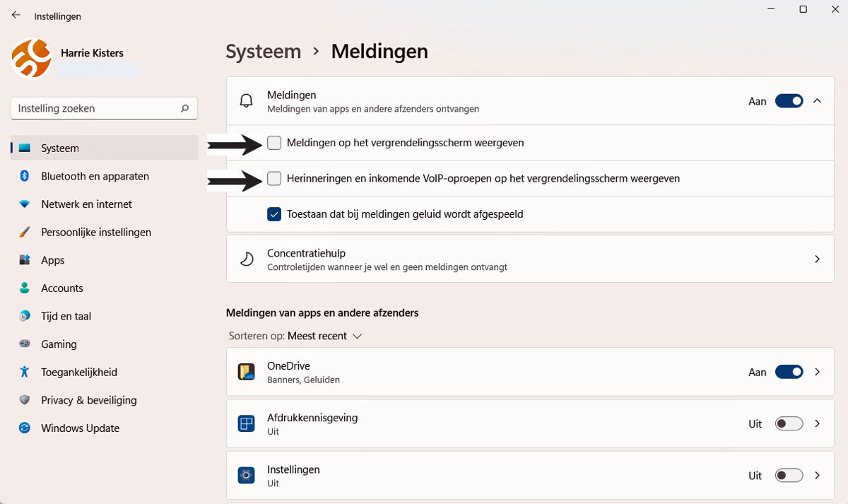 Meldingen op het vergrendelscherm weergeven
Voip melding Wissen